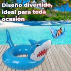 Flotador Inflable En Forma De Tiburón Con Diseño Divertido