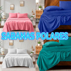 Juego De Sábanas Térmicas Polares Con Fundas De Almohada Bordó