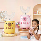 Cepillo de dientes eléctrico infantil capibara, cepillo