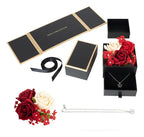 Alajero En Forma De Caja De Regalo Con Rosas Y Cadena