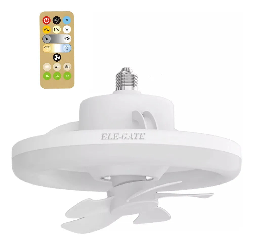Ventilador De Techo Con Luz Led Con Tres Temperaturas De