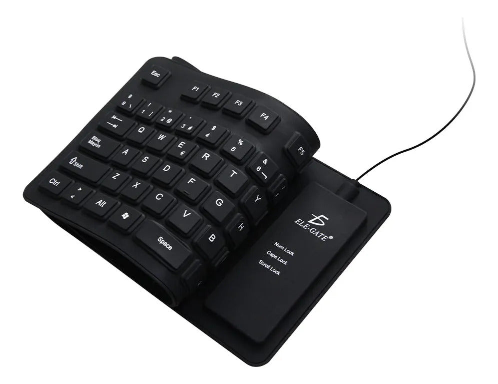 Teclado Alambrico Flexible Usb Pc Laptop Contra Agua Con