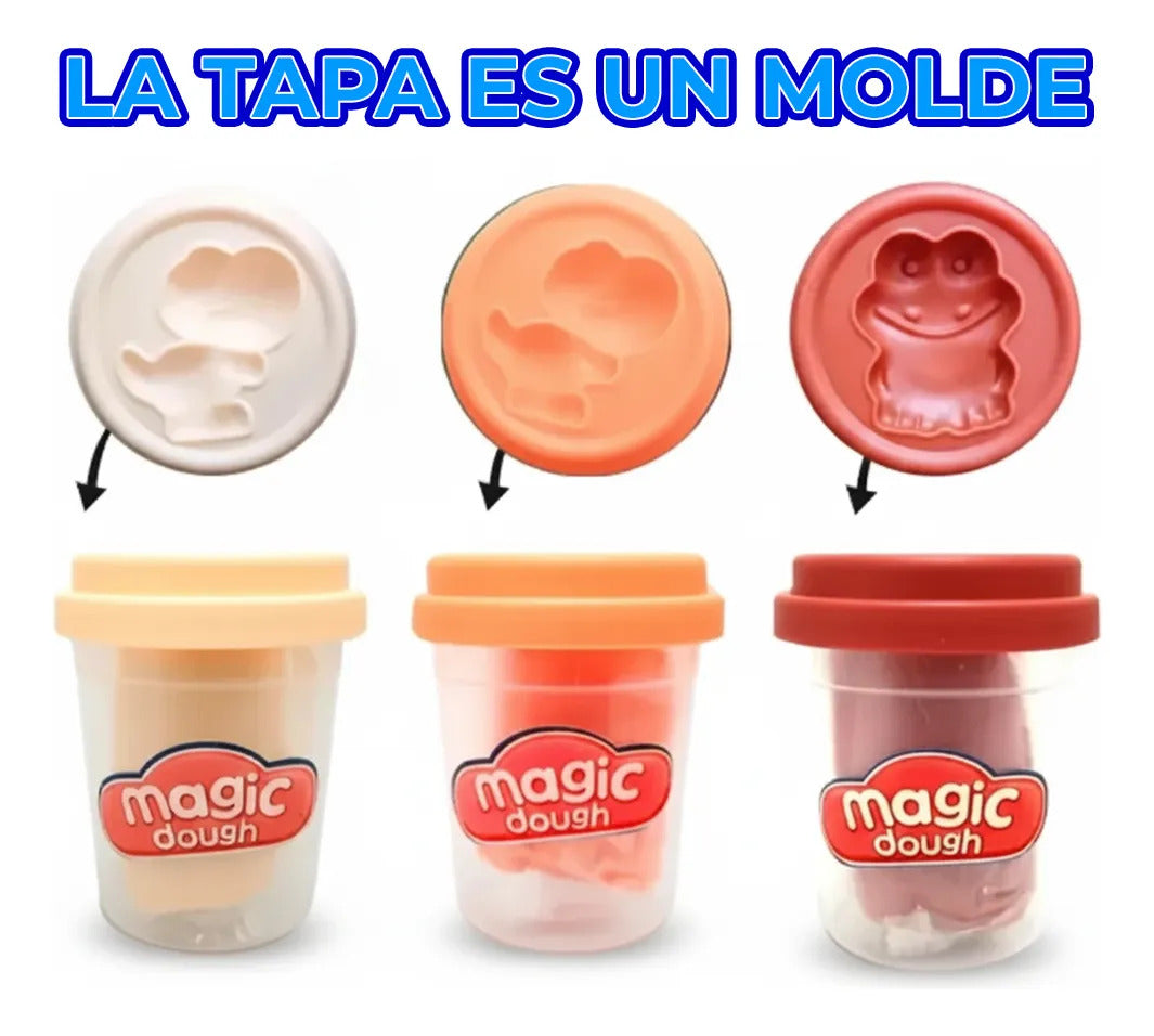 Set De 4 Plastilinas Tipo Play Doh Textura Suave Para