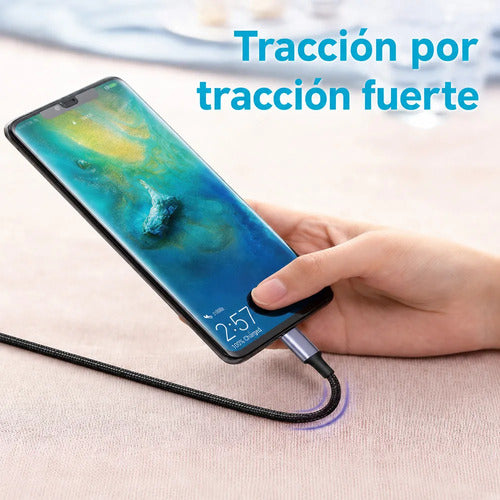 Cable Usb A Micro-usb 1 Metro Carga Rápida Datos Y Alta