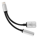 Adaptador Para iPhone Lightning 3.5 Auxiliar Audífonos Y
