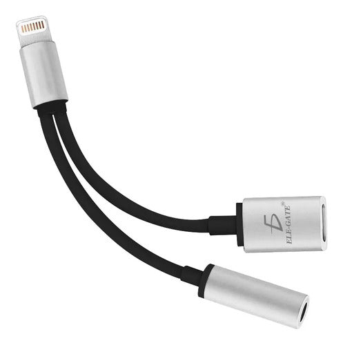 Adaptador Para iPhone Lightning 3.5 Auxiliar Audífonos Y