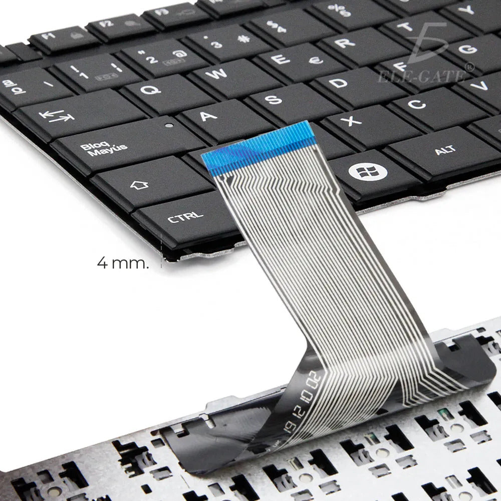 Teclado laptop para Toshiba C655 C655D C650 L655 L655D L750 negro