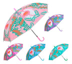 Paraguas Con Protección Uv Impermeable Con Diseño Tropical Violeta