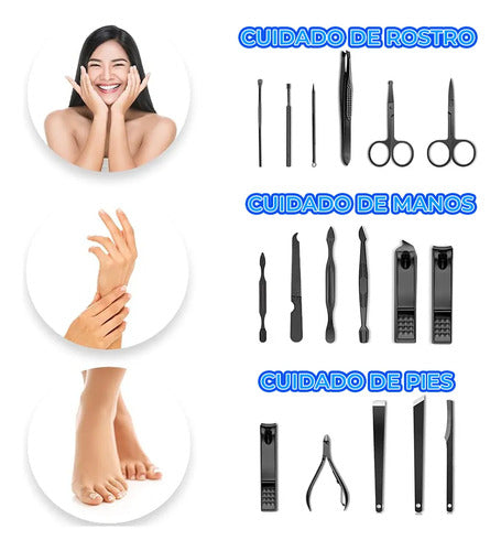 Kit De Cortauñas Profesional 24 En 1 Con Set De Agujas Para