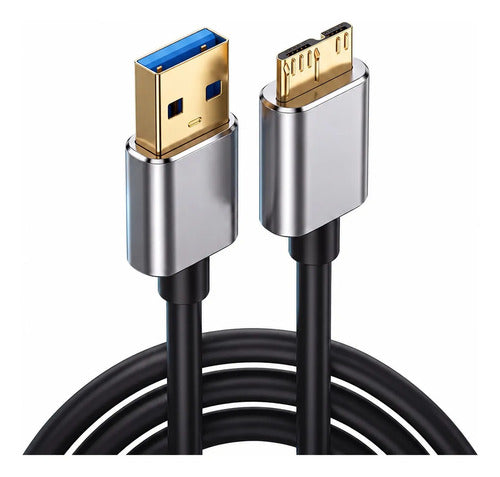 Cable Usb 3.0 A A Micro Usb 3.0 B Con Conectores Metálicos