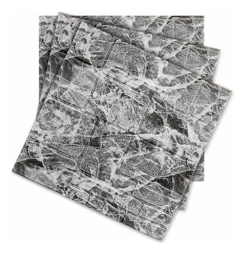 Paneles xpe autoadhesivos 10 pzs piedra gris 35 x 38.5 cm