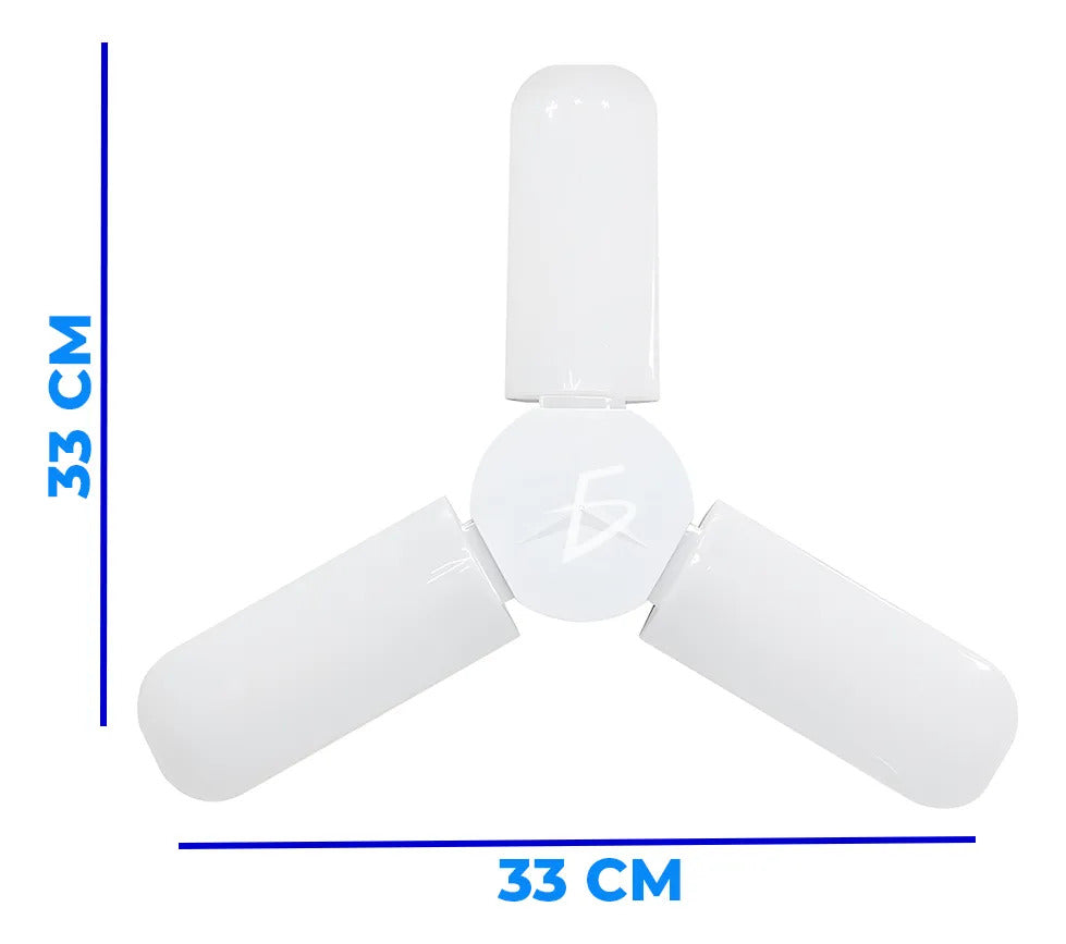 Foco Led 45w Tipo Ventilador Apertura Ajustable Luz Blanca