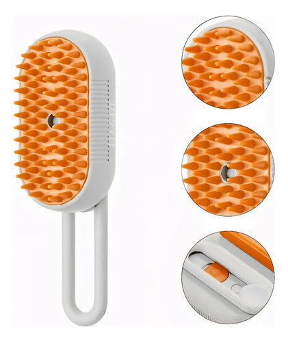 Cepillo Vaporizador Usb Para Perros Y Gatos Blanco