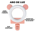 Aro De Luz Led Con Soporte Para Celular Antideslizante