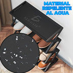 Zapatera Organizador Rack Zapatos 4 Niveles Negro