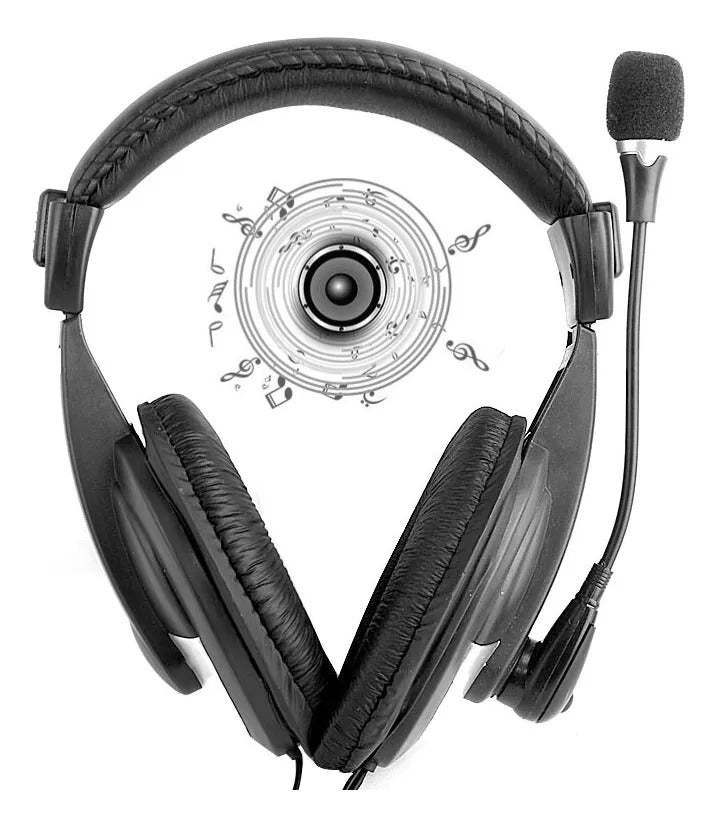 Audífonos gamer de diadema 3.5 mm para PS4 Xbox y PC negro
