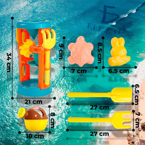 Torre De Rueda De Arena - Set De Juguetes De Playa Para