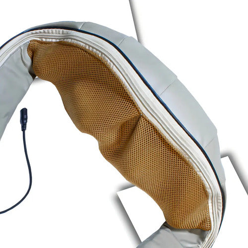 Masajeador Cuello Espalda Hombro Relajante Golpeteo Cervical Beige