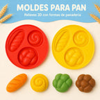 Kit De Plastilina Infantil Con Moldes De Panadería Y Waffles