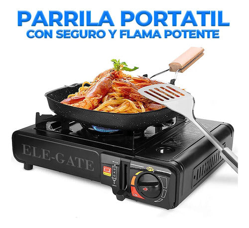 Estufa De Camping Portátil A Gas Butano - Calor Y