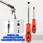 Kit 2 Desarmadores Puntas Magnéticas Acabado Cromado Mangos Ergonómicos Resistentes Ele-gate