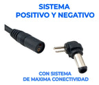 Cargador Universal Laptop Voltaje Variable 8 Puntas 12 - 24v Negro