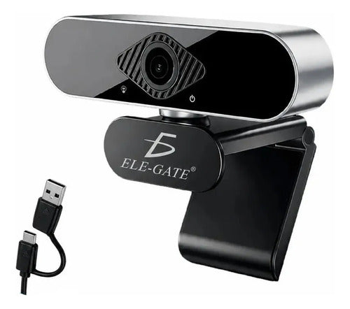 Cámara Web Inteligente 2k Con Micrófono Hd Tipo C+usb