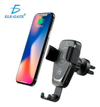 Cargador Inalámbrico Carga Rapida 10w Soporte Para Auto Negro