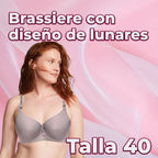Brasier Con Diseño De Lunares Con Efecto Push Up Rosa M