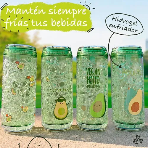 Vaso Térmico Con Diseño Divertido De Aguacate - Capacidad