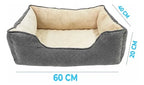 Cama Rectangular Lavable Para Perros Cálida Y Cómoda -para