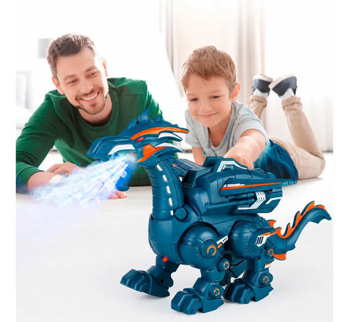 Spray Eléctrico Dinosaurio Mecánico Juguete Sonido