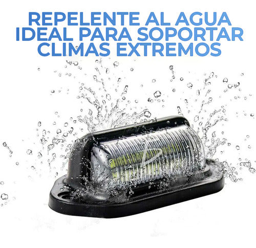 Luz Led De 12v Para Placa De Matrícula Exterior Y Interior