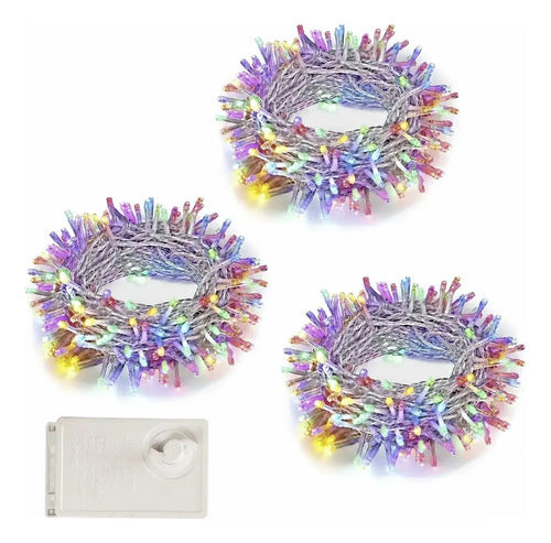 Guirnalda Led De Colores - Despliegue Mágico De 30 Metros Lila
