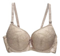 Brasier con encaje copa completa slight push up beige M