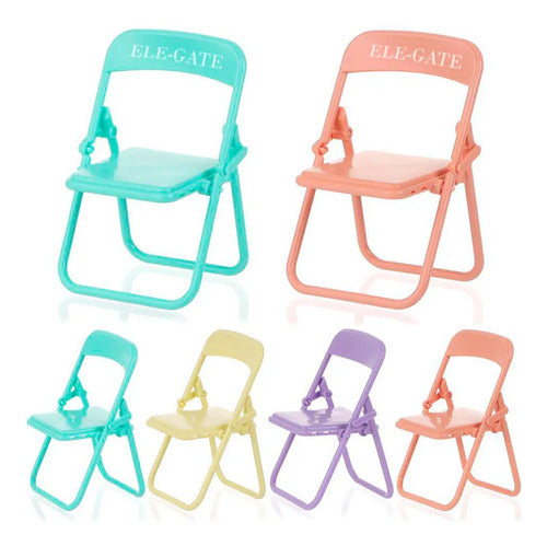 Soporte Para Celular En Forma De Mini Silla Colores