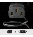 Cable De Alimentación Para Monitor, Cpu, Impresora, Tv Ele-gatewi.62 De 1m De Largo