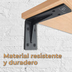 Soportes De Estante De Acero 24 X 14 X 5 Cm Set De 2