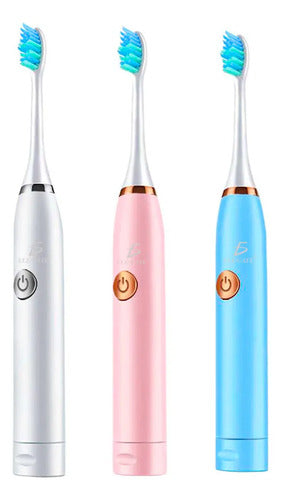Cepillo De Dientes Eléctrico Ultrasónico Con 2 Cabezales