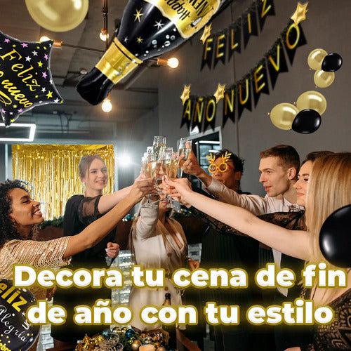 Set De Globos De Fiesta Año Nuevo Elegancia Para Celebrar