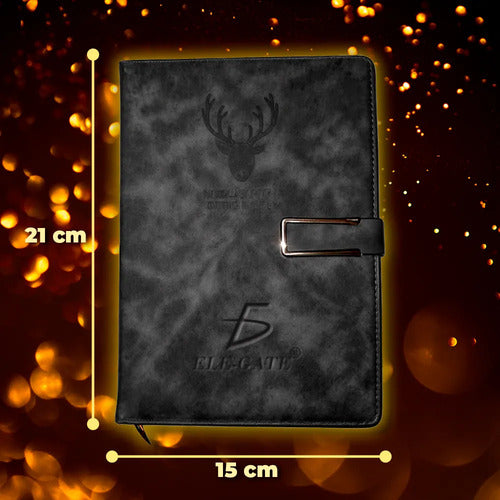 Libreta Elegante Con Portada Acolchonada Y Cierre Magnético