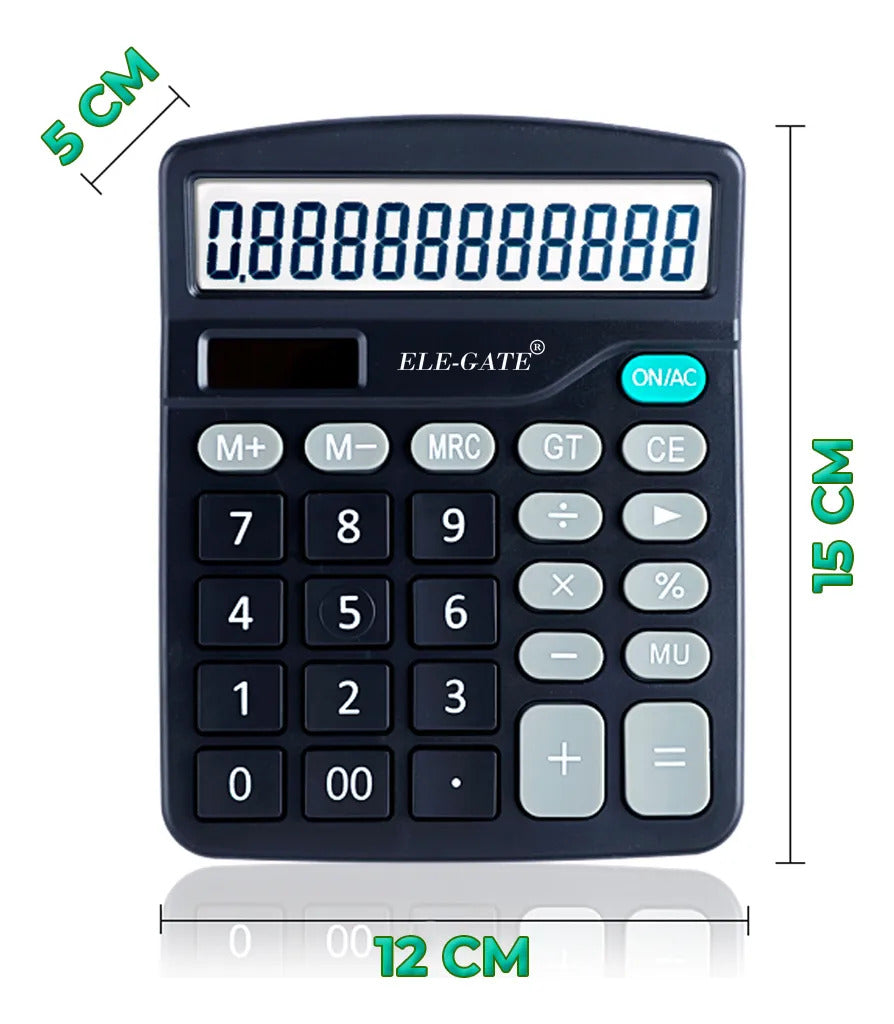 Calculadora De Escritorio Solar De 12 Digitos