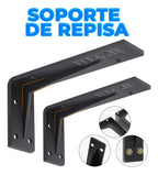 Soportes De Estante Flotante De Metal 34 X 14 X 5 Cm Set De