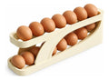 Dispensador De Huevos Rodante De 2 Niveles Para Refrigerador
