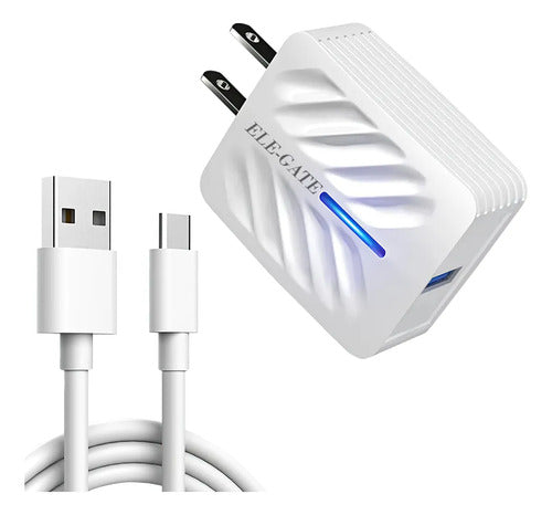 Cargador De Celular Qc3.0 Con Cable De Tipo C Cargar Rapida