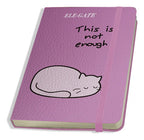 Cuaderno Rosa Estilo Kawaii Compacto Con 75 Hojas Rayadas