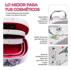 Kit de 3 cosmetiqueras con espejo para viaje