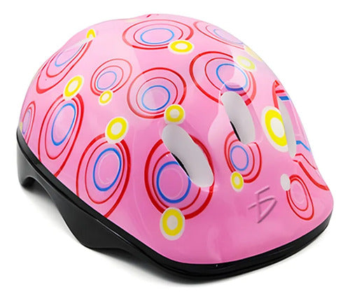 Casco Niños Y Niñas Bicicleta Scooter Patines Patineta Azul P