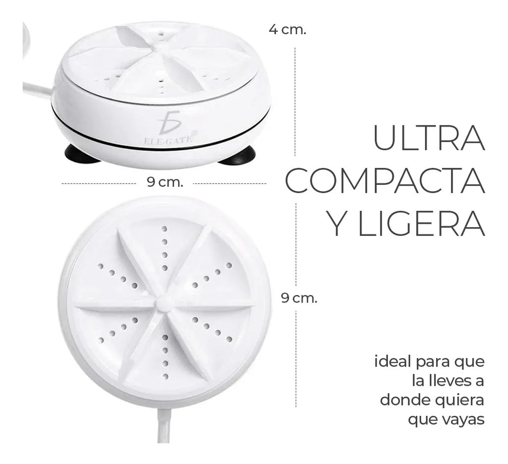 Mini lavadora ultrasónica portátil USB agua