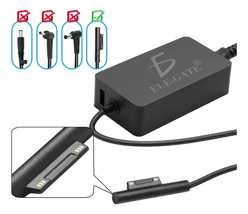 Cargador Laptop Compatible Con Microsoft Surface 44w 15 V
